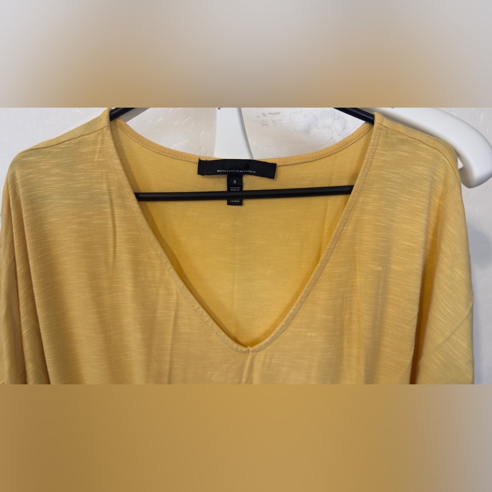 Yellow V-Neck Women's Top